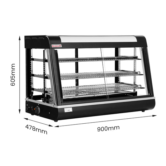 Benchstar Pie Warmer & Hot Food Display – PW-RT/900/1E – 900x490x610mm