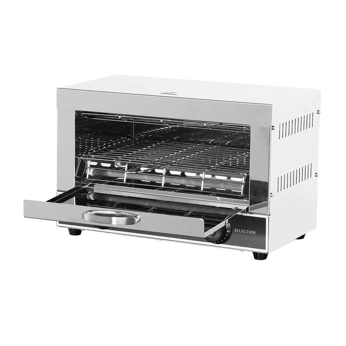 Benchstar Single infrared quartz element salamander griller toaster and timer – QT-1