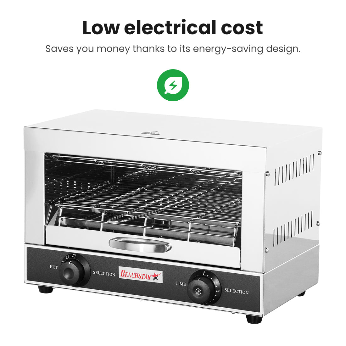 Benchstar Single infrared quartz element salamander griller toaster and timer – QT-1