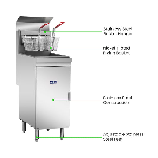 GasMax Superfast Natural Gas Tube Fryer – RC400E