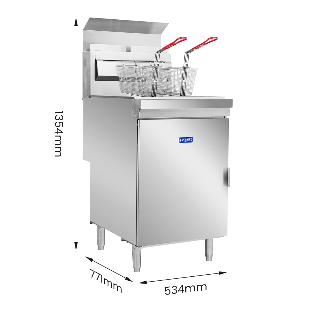 GasMax Superfast LPG Gas Tube Twin Vat Fryer – RC400TELPG