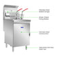 GasMax Superfast Natural Gas Tube Twin Vat Fryer – RC400TE