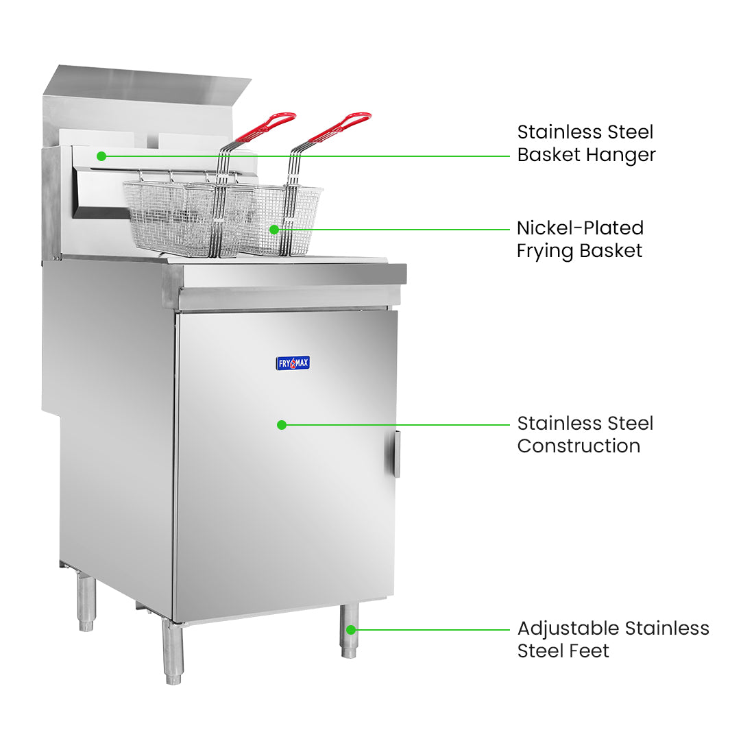 GasMax Superfast LPG Gas Tube Twin Vat Fryer – RC400TELPG