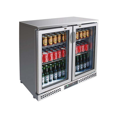 Thermaster Two Door Stainless Steel Bar Cooler – Sc248SG