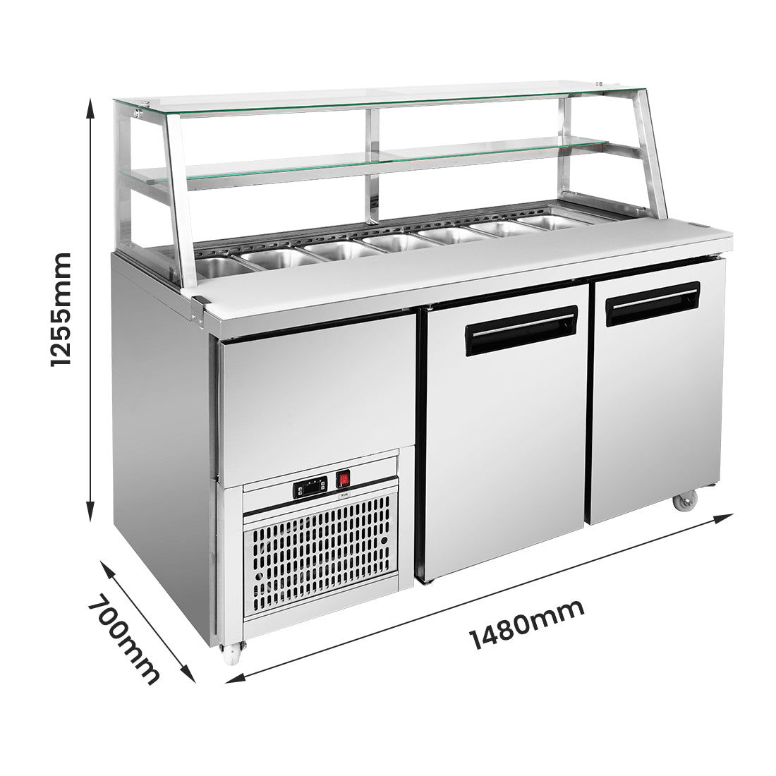 Thermaster two door Deluxe Sandwich Bar – SCB/15