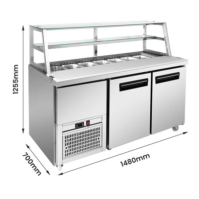 Thermaster two door Deluxe Sandwich Bar – SCB/15