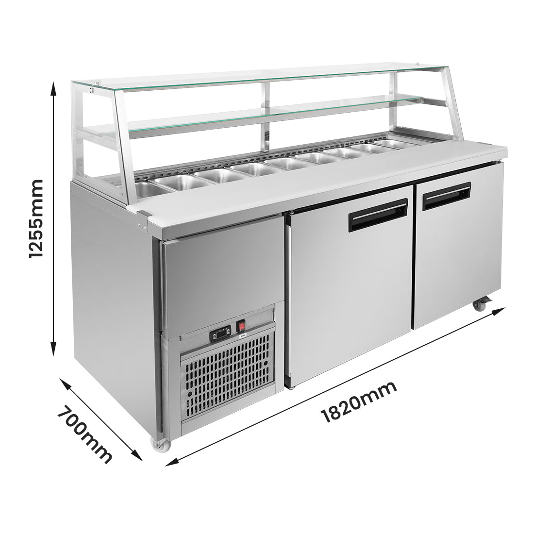 Thermaster two large door DELUXE Sandwich Bar – SCB/18