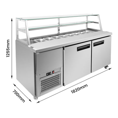 Thermaster two large door DELUXE Sandwich Bar – SCB/18