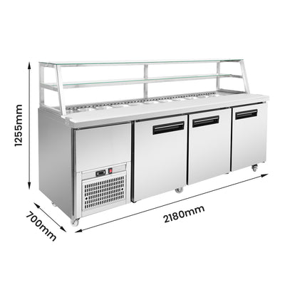 Thermaster three door DELUXE Sandwich Bar – SCB/21