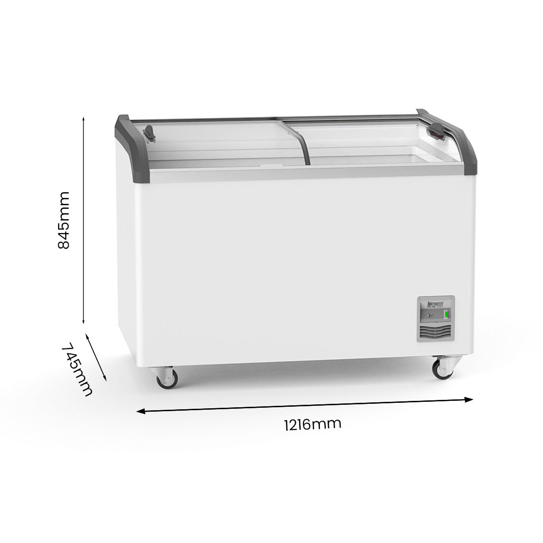 Thermaster Heavy Duty Supermarket Glass Sliding Lid Freezers 406L – SD-406K