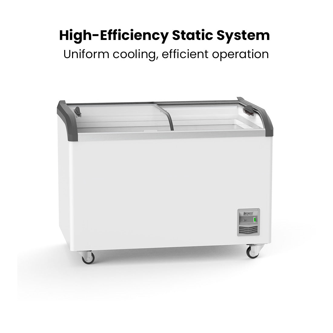 Thermaster Heavy Duty Supermarket Glass Sliding Lid Freezers 406L – SD-406K