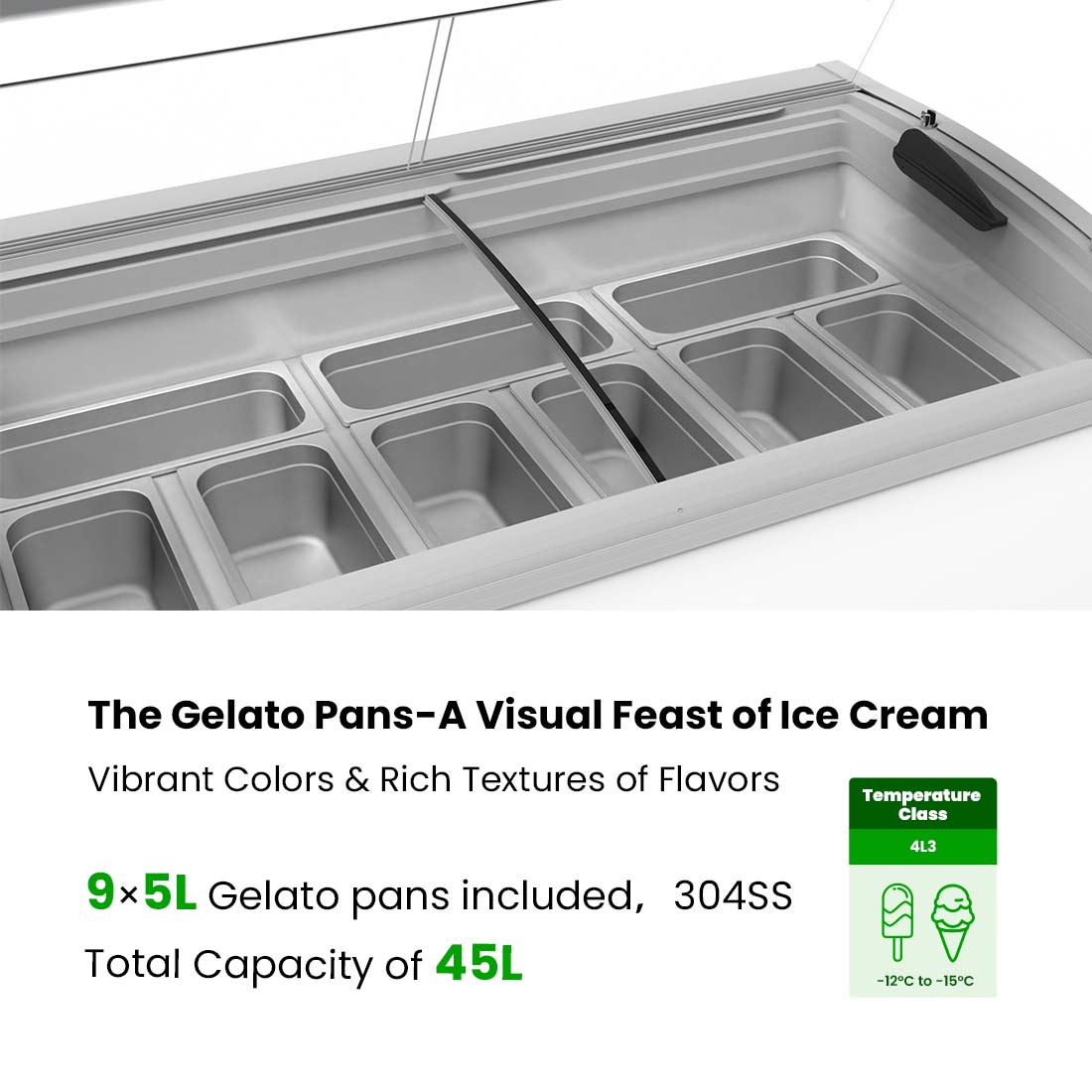 Thermaster 400L Gelato Display – SD-415P