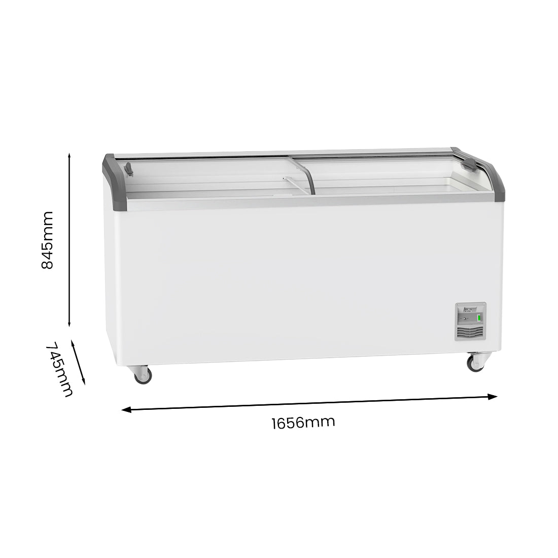 Thermaster Heavy Duty Supermarket Glass Sliding Lid Freezers 576L – SD-576K