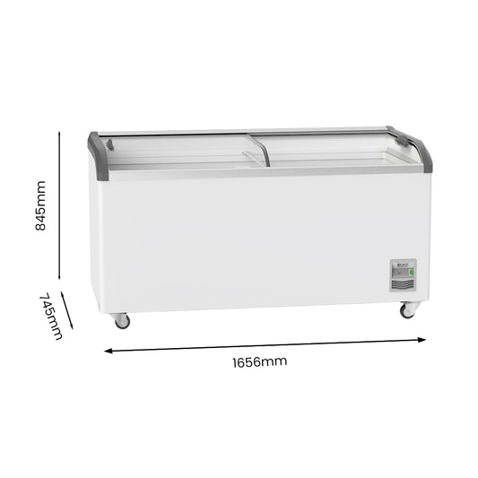 Thermaster Heavy Duty Supermarket Glass Sliding Lid Freezers 576L – SD-576K