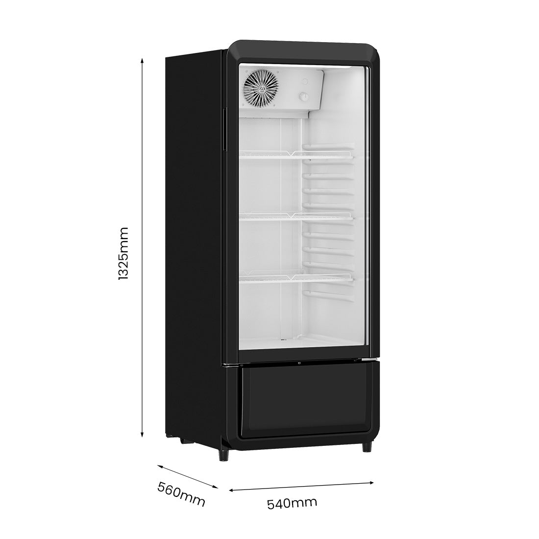 Thermaster Upright Glass Door Beverage Fridge – SDC-178B