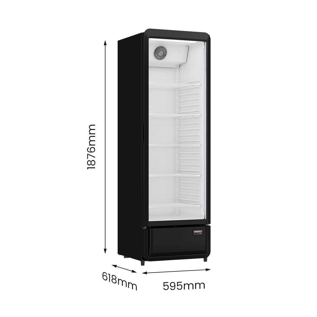Thermaster Upright Glass Door Beverage Fridge – SDC-343B