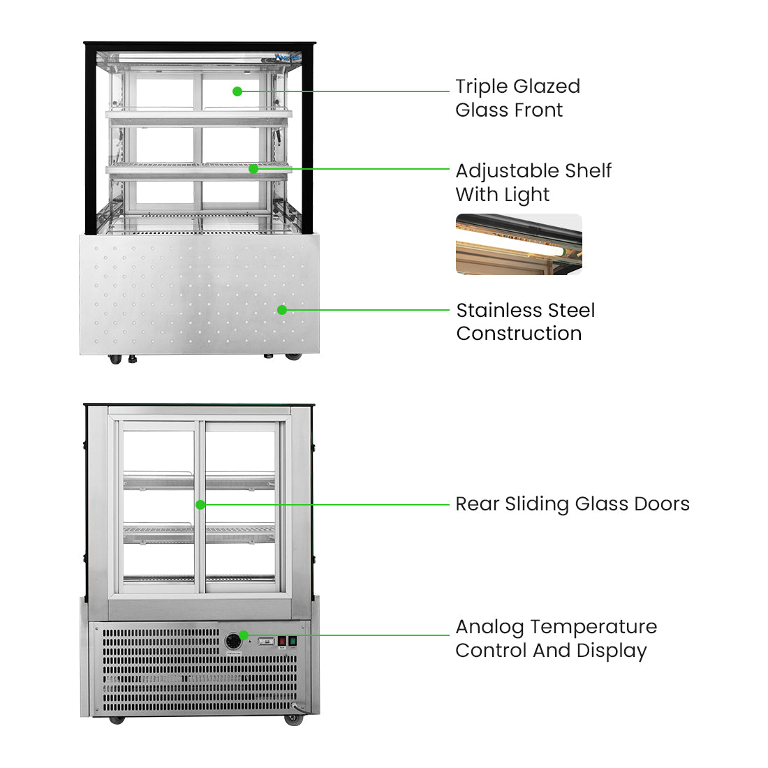 Bonvue Heated Food Display – SG090FE-2XB