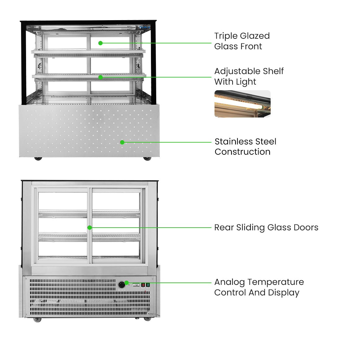 Bonvue Heated Food Display – SG120FE-2XB
