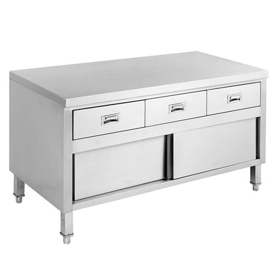 Modular System Bench Cabinet with 3 Drawers & Doors – SKTD6-1200