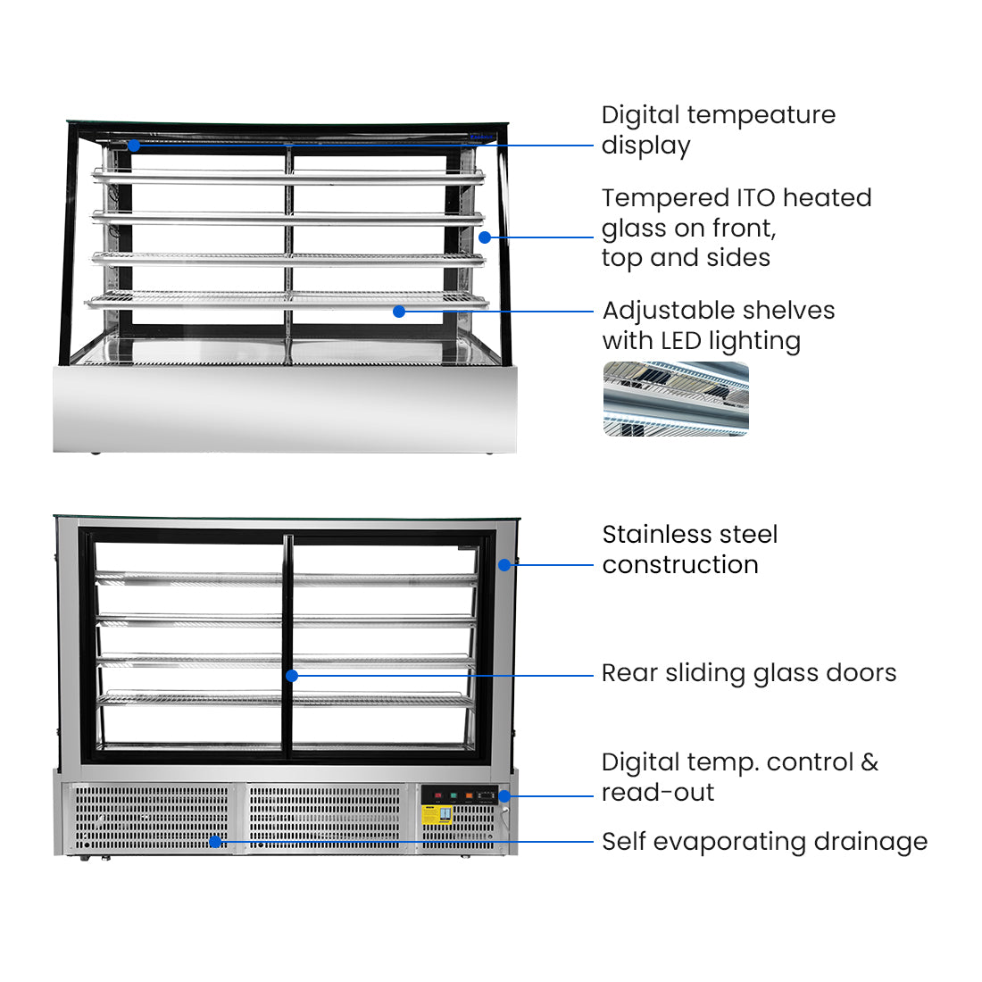 Bonvue Deluxe Chilled Display Cabinet – SLP860C