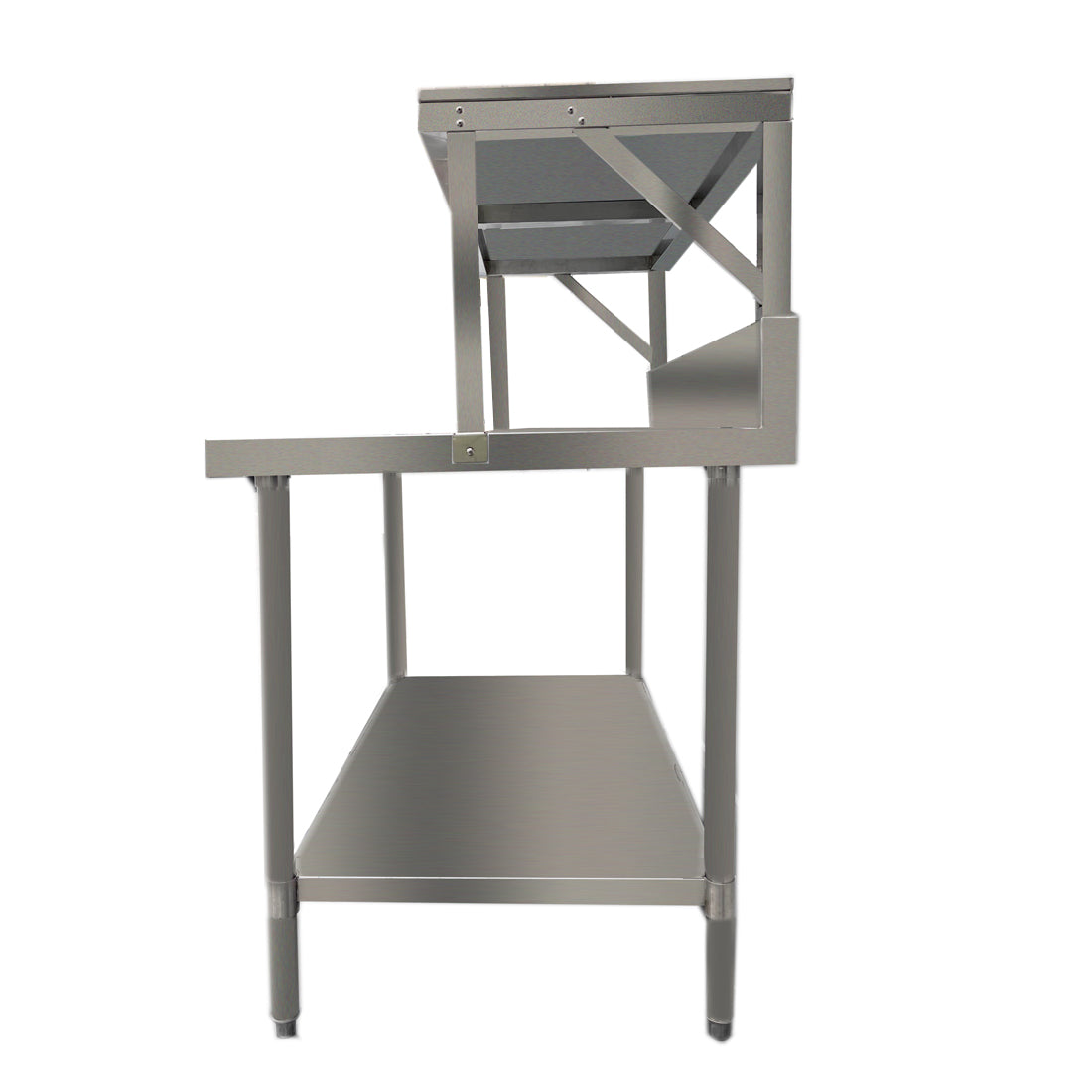 Modular Heavy Duty Salamander Bench with Shelf Braces – SMB-8-1200