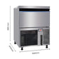 Blizzard Premium Under-Counter Ice Maker Large Cube Ice  SN-200P