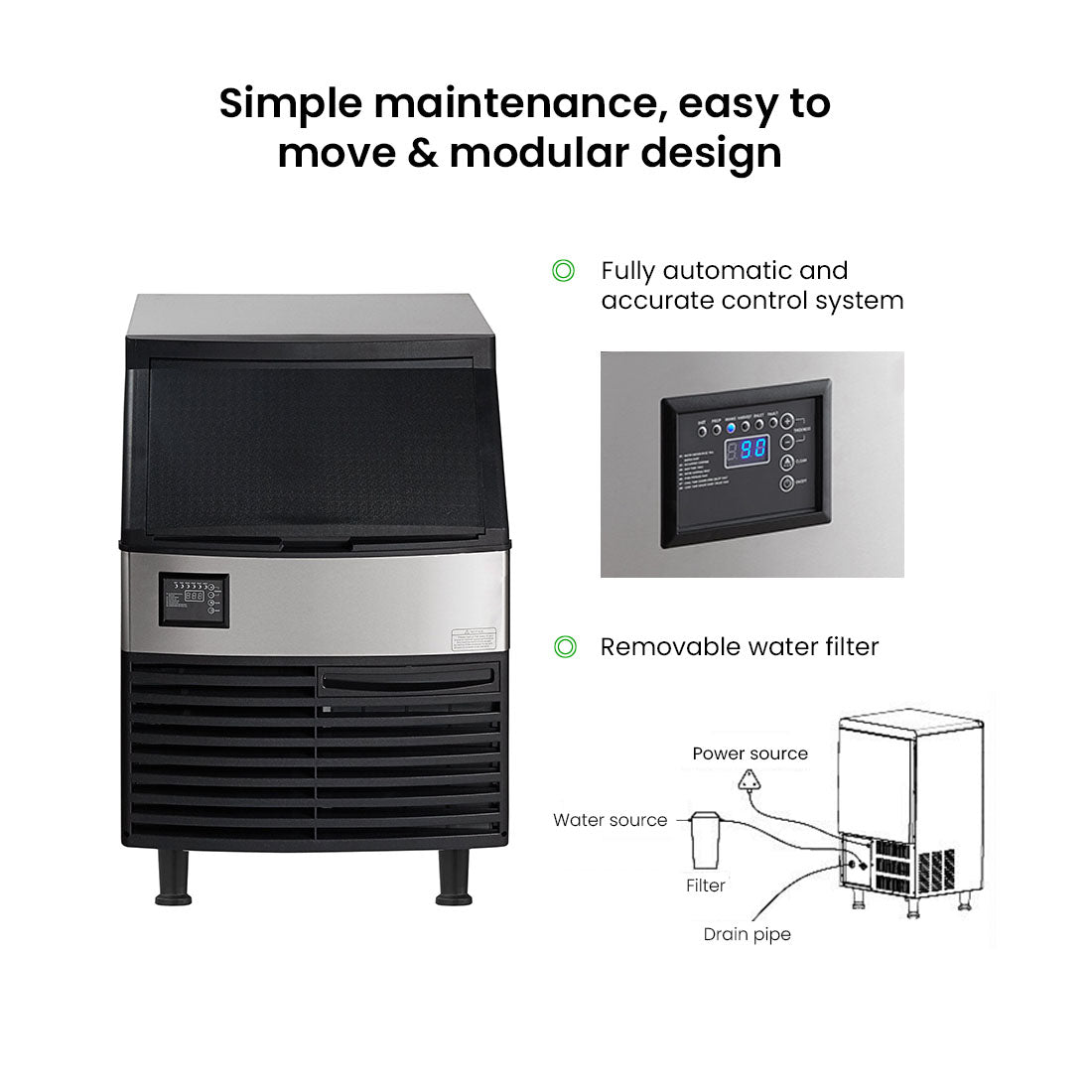 Blizzard Ice Maker Air Cooled – SN-210P
