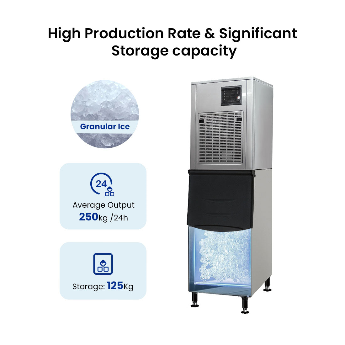 Blizzard Granular Ice Maker 250Kg – SN-258F