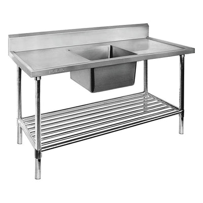 SSB6-1200C/A – Single Centre Sink Bench & Pot Undershelf