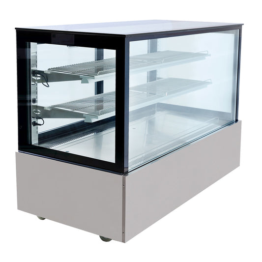 Bonvue Black Trim Square Glass Cake Display 2 Shelves – SSU150-2XB
