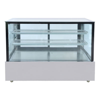 Bonvue Black Trim Square Glass Cake Display 2 Shelves – SSU150-2XB