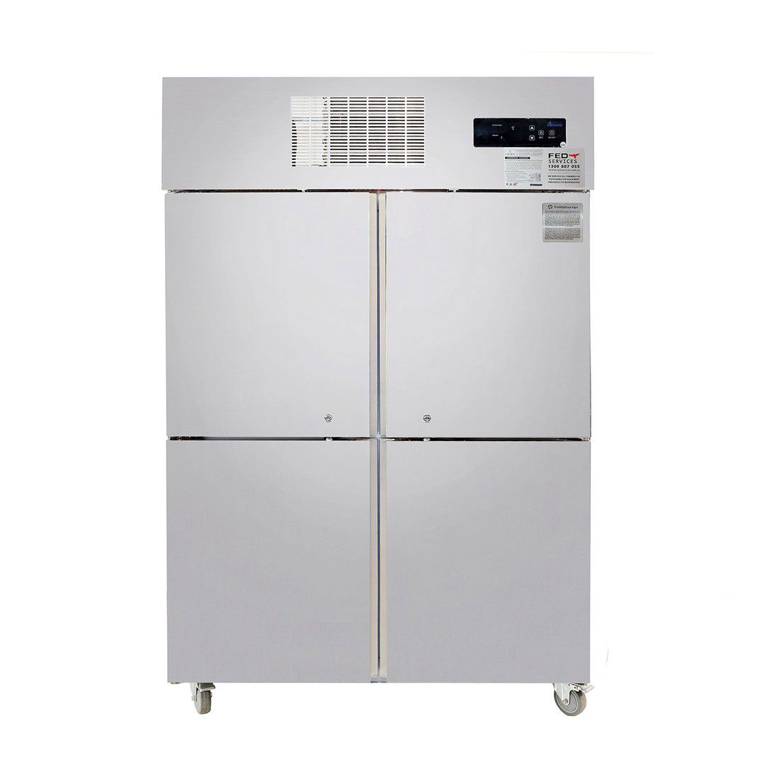 Thermaster TROPICAL 4 x Half door SS Fridge – SUC1000