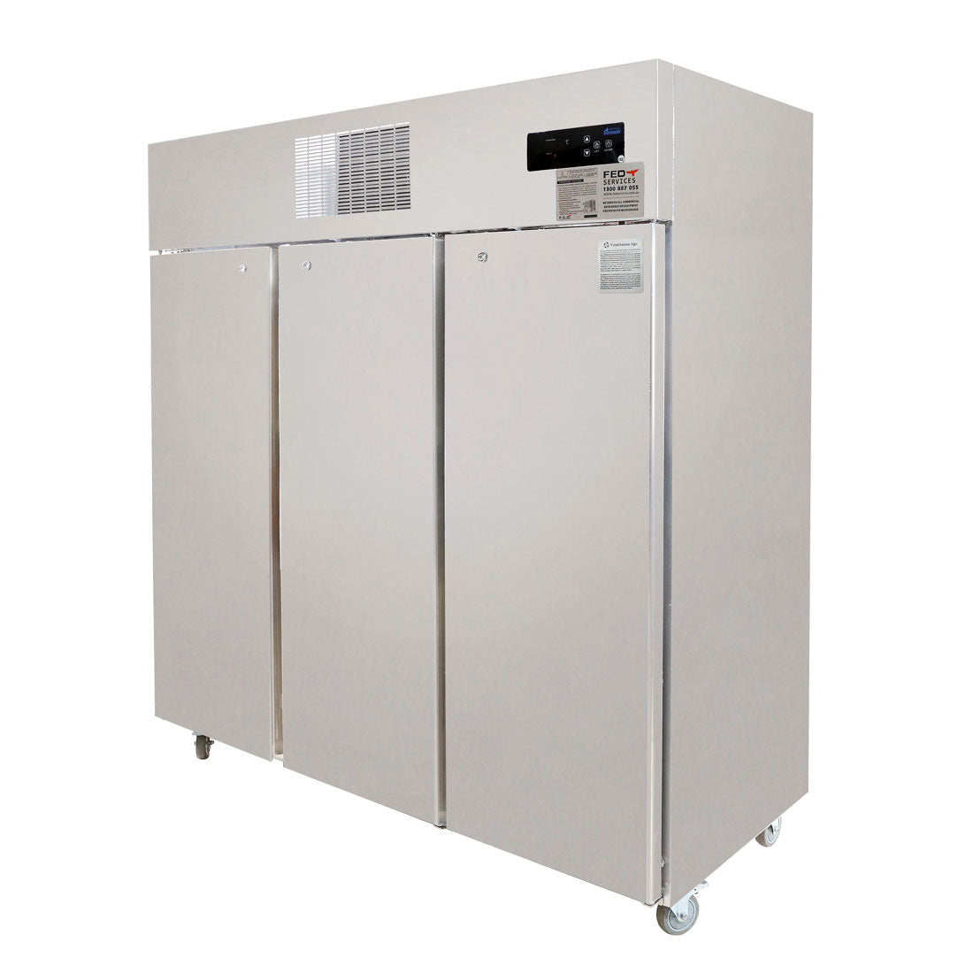 TROPICAL Thermaster 3 Door SS Fridge 1500L – SUC1500