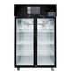 Thermaster Double Glass Door Black Stainless Steel Upright Freezer – SUFG1000B