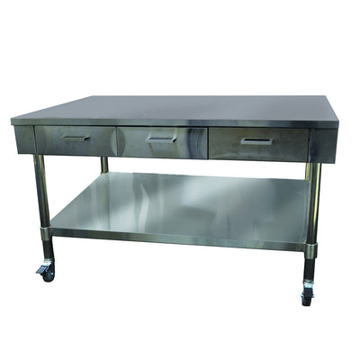 Work Bench with 3 Drawers and Under Shelf – SWBD8-3