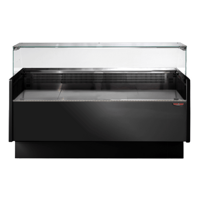 Tecnodom Serie MR80 Black 1520mm Wide Deli Display with Storage and Castors – TDMR-0815B