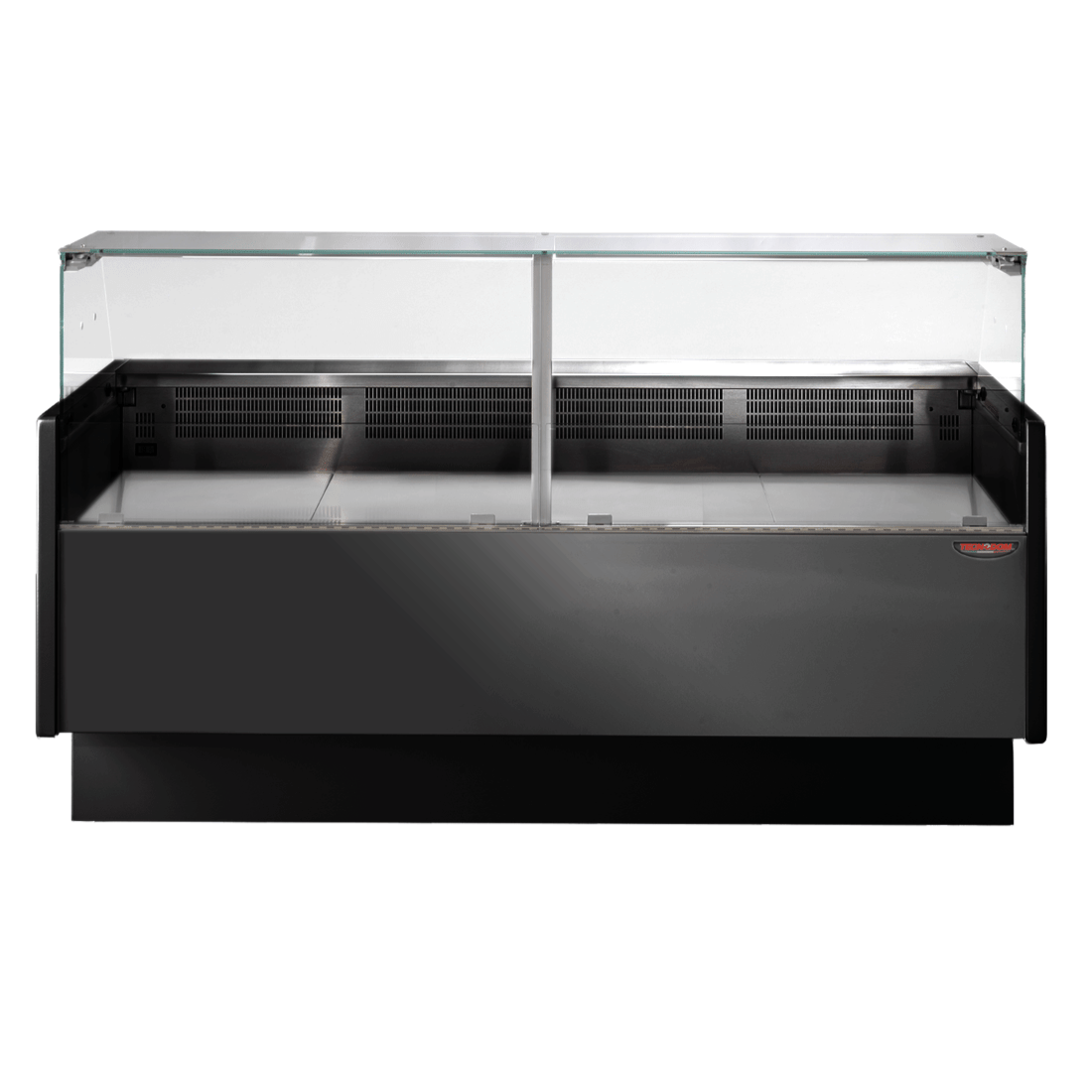 Tecnodom Serie MR80 Black 2000mm Wide Deli Display with Storage and Castors – TDMR-0820B