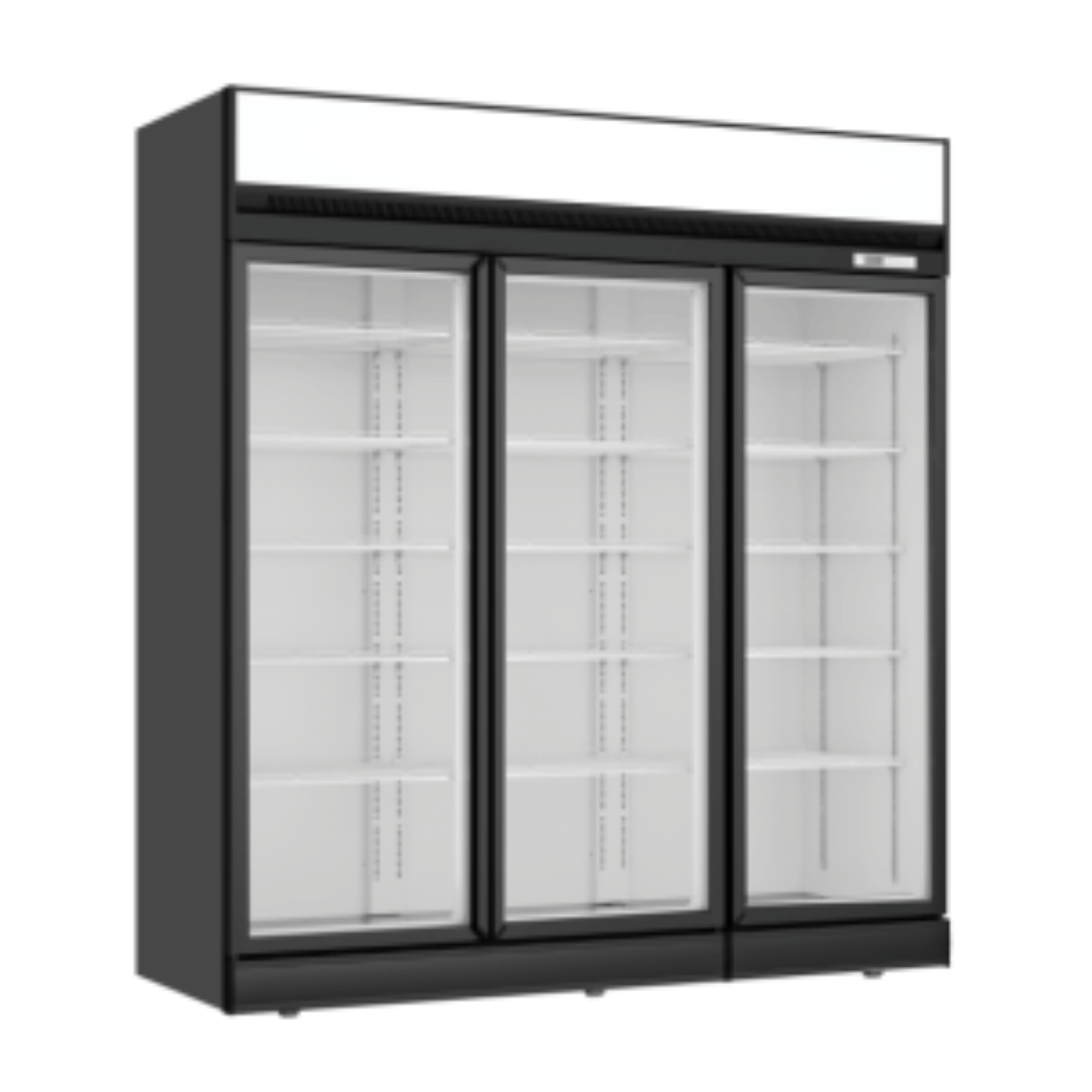 Thermaster Black Upright Three Glass Door Freezer – LG-1563DF