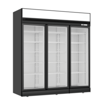Thermaster Black Upright Three Glass Door Freezer – LG-1563DF