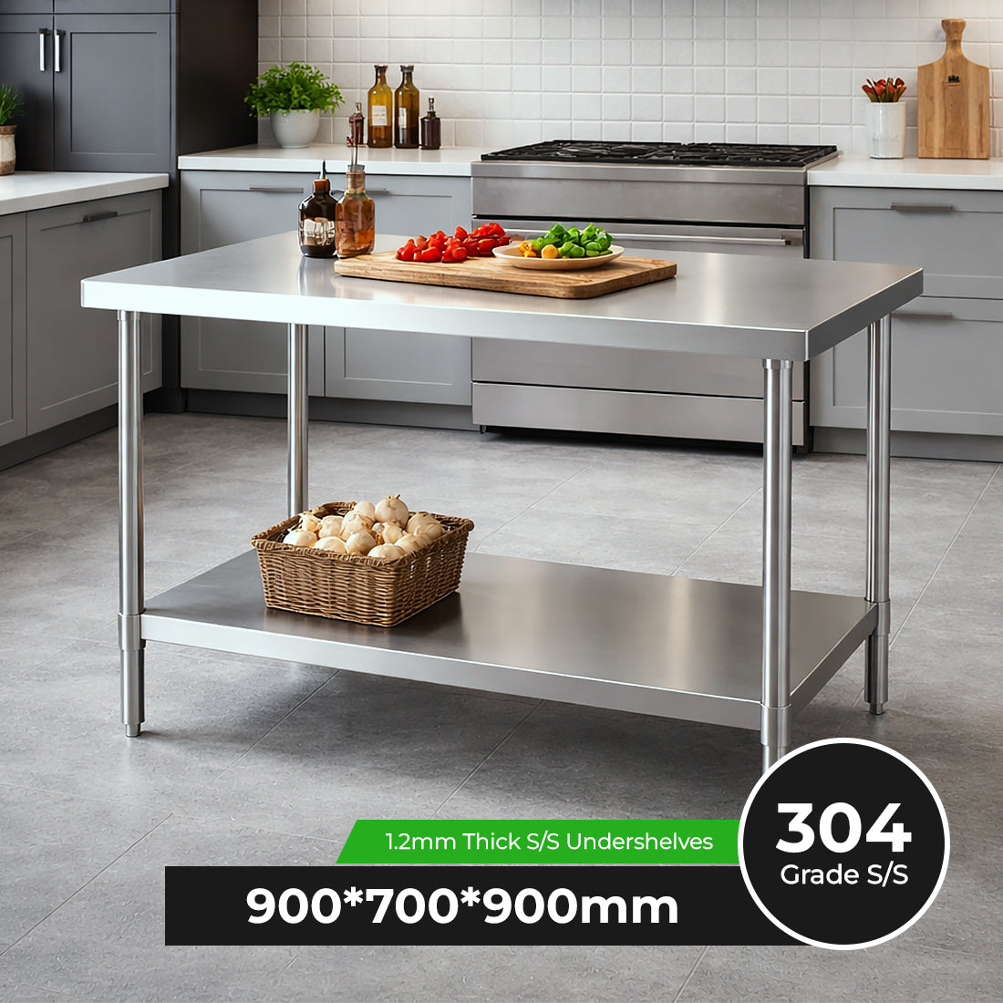 WB7-0900/A Stainless Steel Workbench