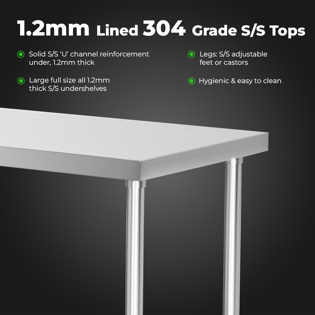 Modular System Stainless Steel Workbench – WB7-2100/A