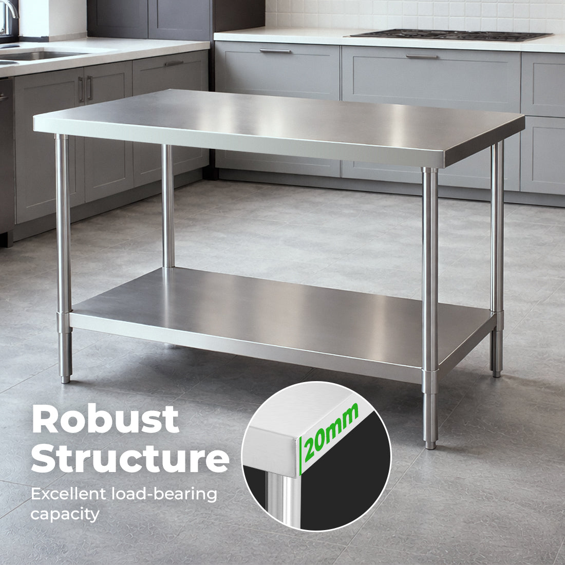 WB7-1000/A Stainless Steel Workbench