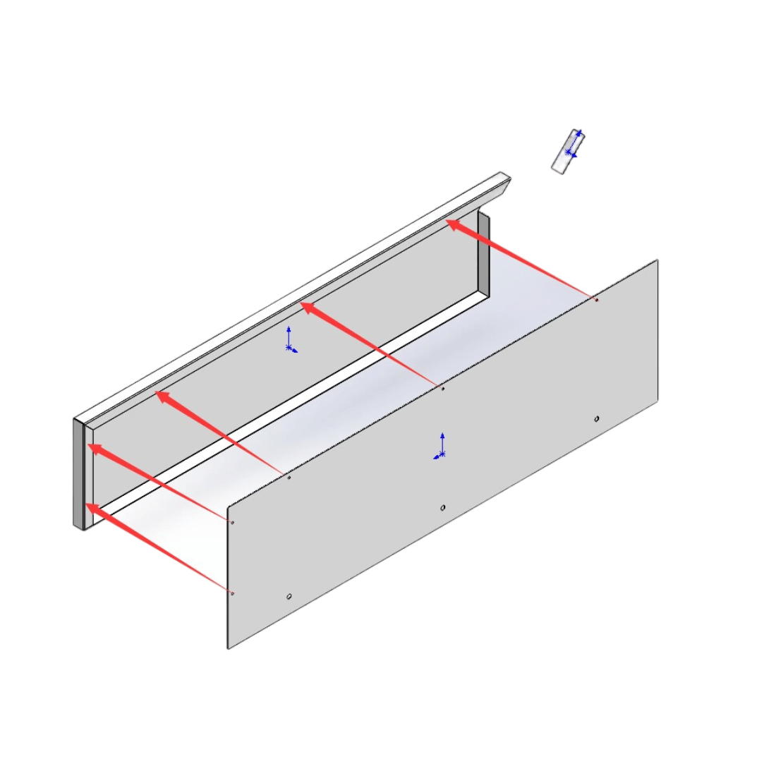 Modular Systems Splashback Extension for Premium 600 Series Bench – WBB6-SB