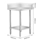 WBCB6-0600/A – Corner Workbench with 150mm Splashback & Undershelf