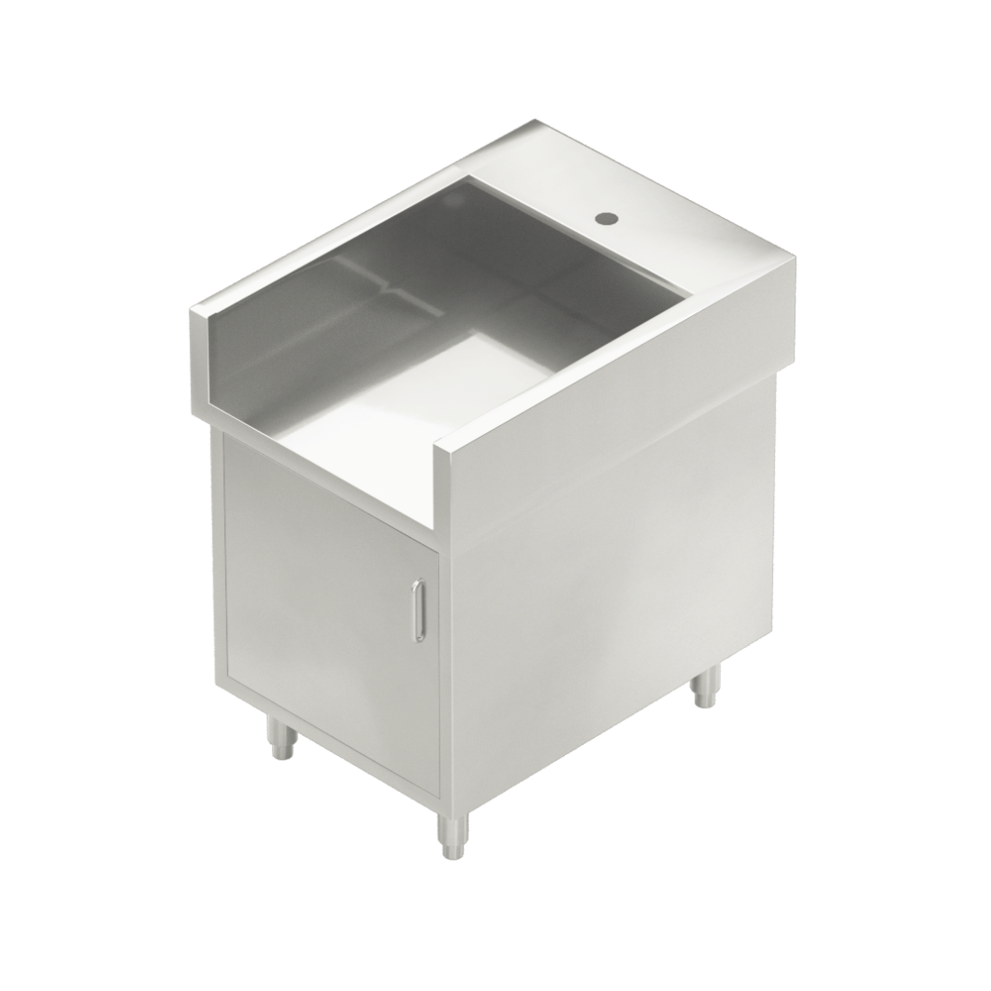 Modular System Single Door Stainless Steel Cabinet with Splash Guard – WCB8-0600