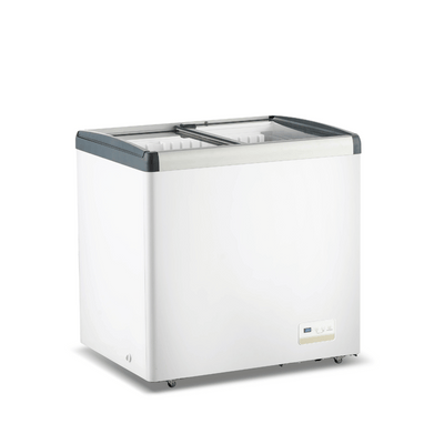 Thermaster 256L Chest Freezer with Flat Glass Sliding Lids – WD256G