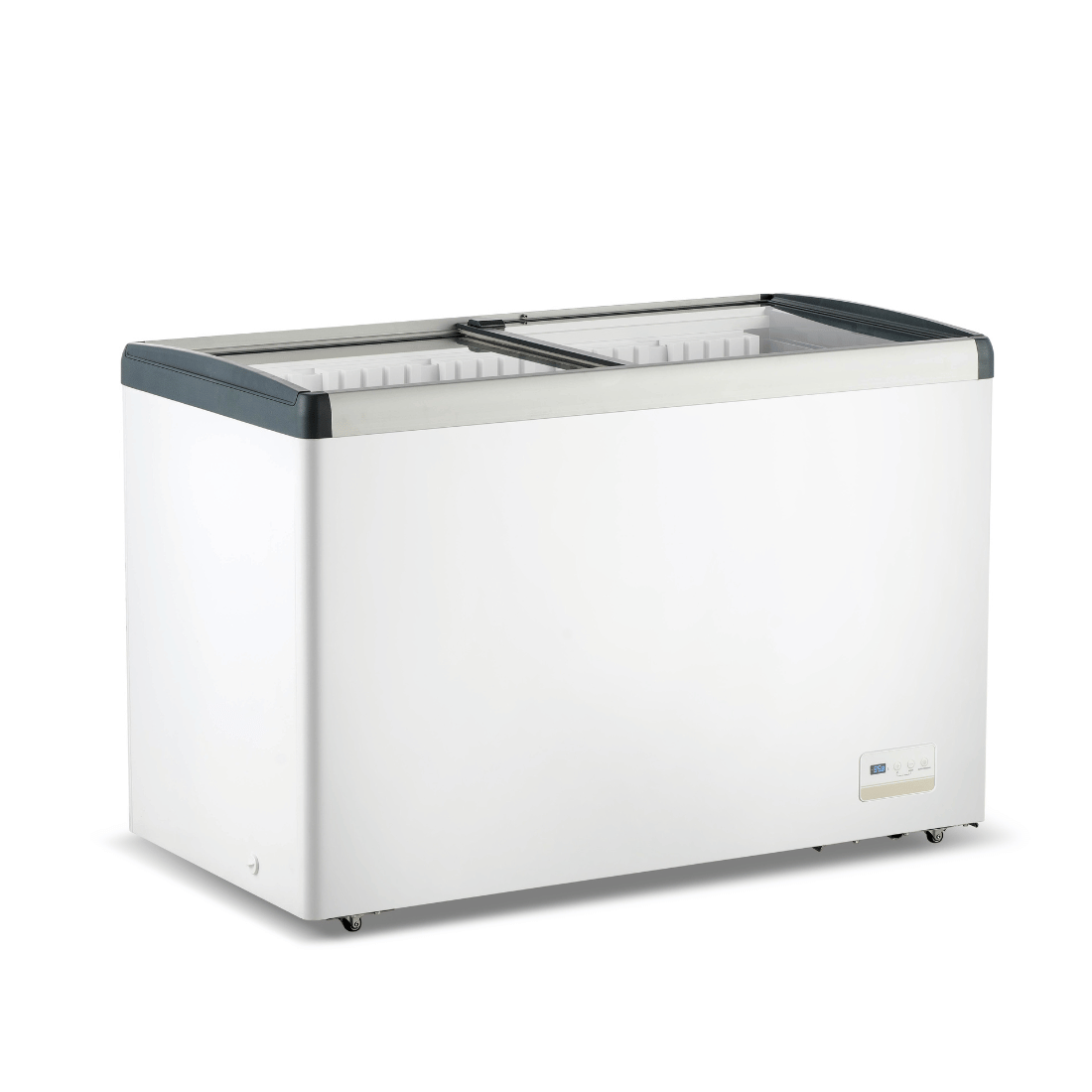 Thermaster 396L Chest Freezer with Flat Glass Sliding Lids – WD396G