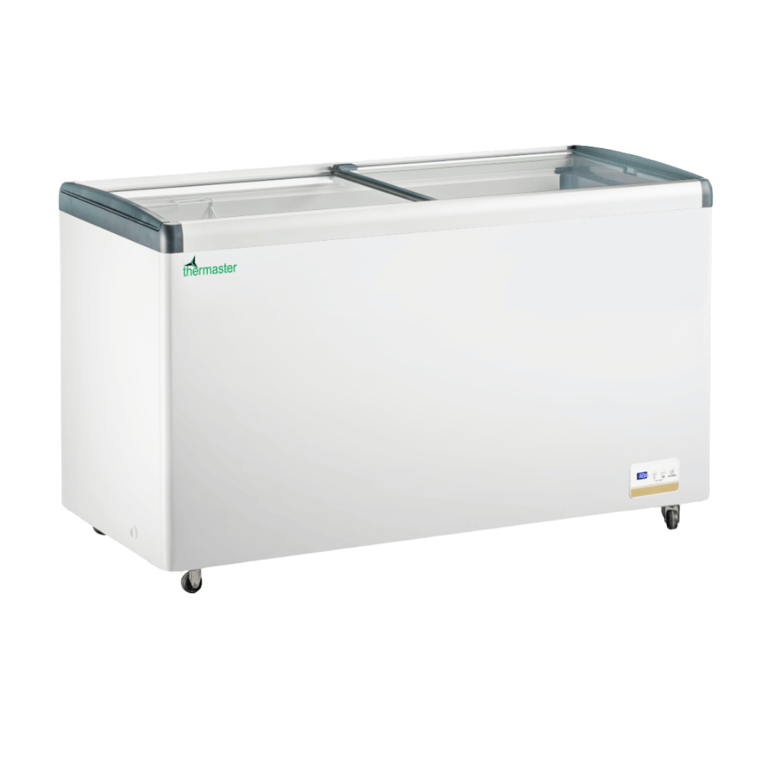 Thermaster 456L Chest Freezer with Flat Glass Sliding Lids – WD456G