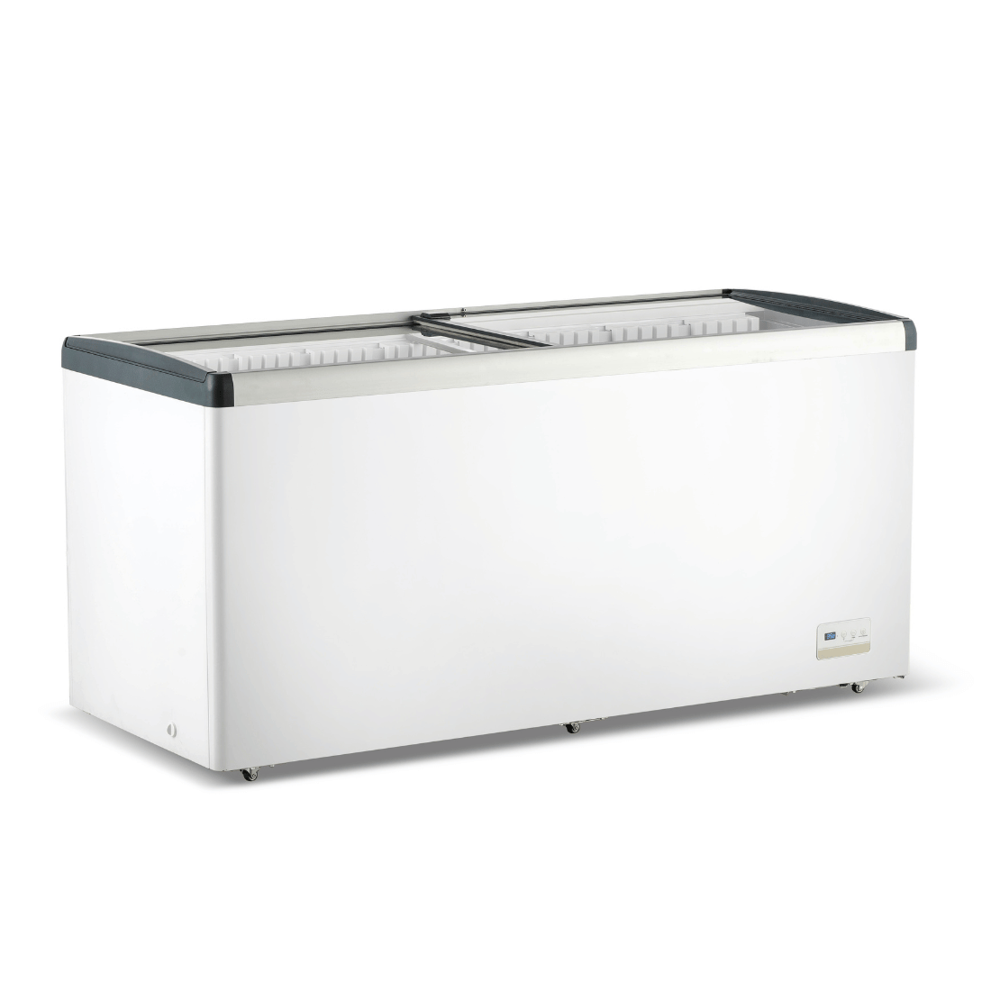 Thermaster 586L Chest Freezer with Flat Glass Sliding Lids – WD586G