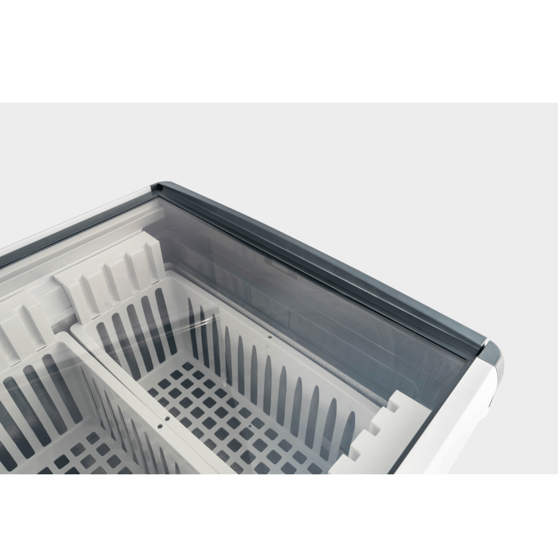 Thermaster 396L Chest Freezer with Flat Glass Sliding Lids – WD396G